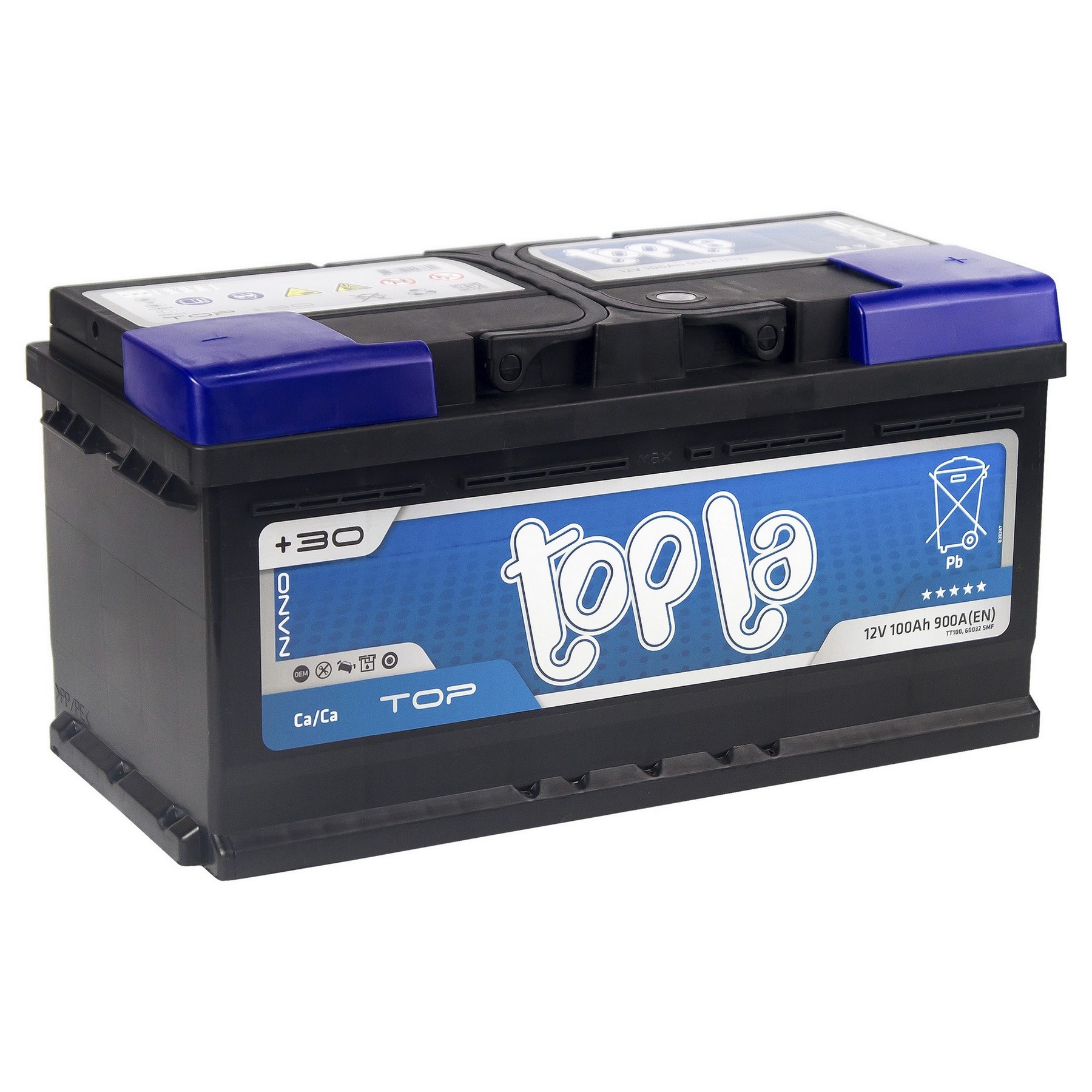 Аккумуляторная батарея TOPLA Top 100Ah R+ 900 A 353x175x190, Проспект Партс
