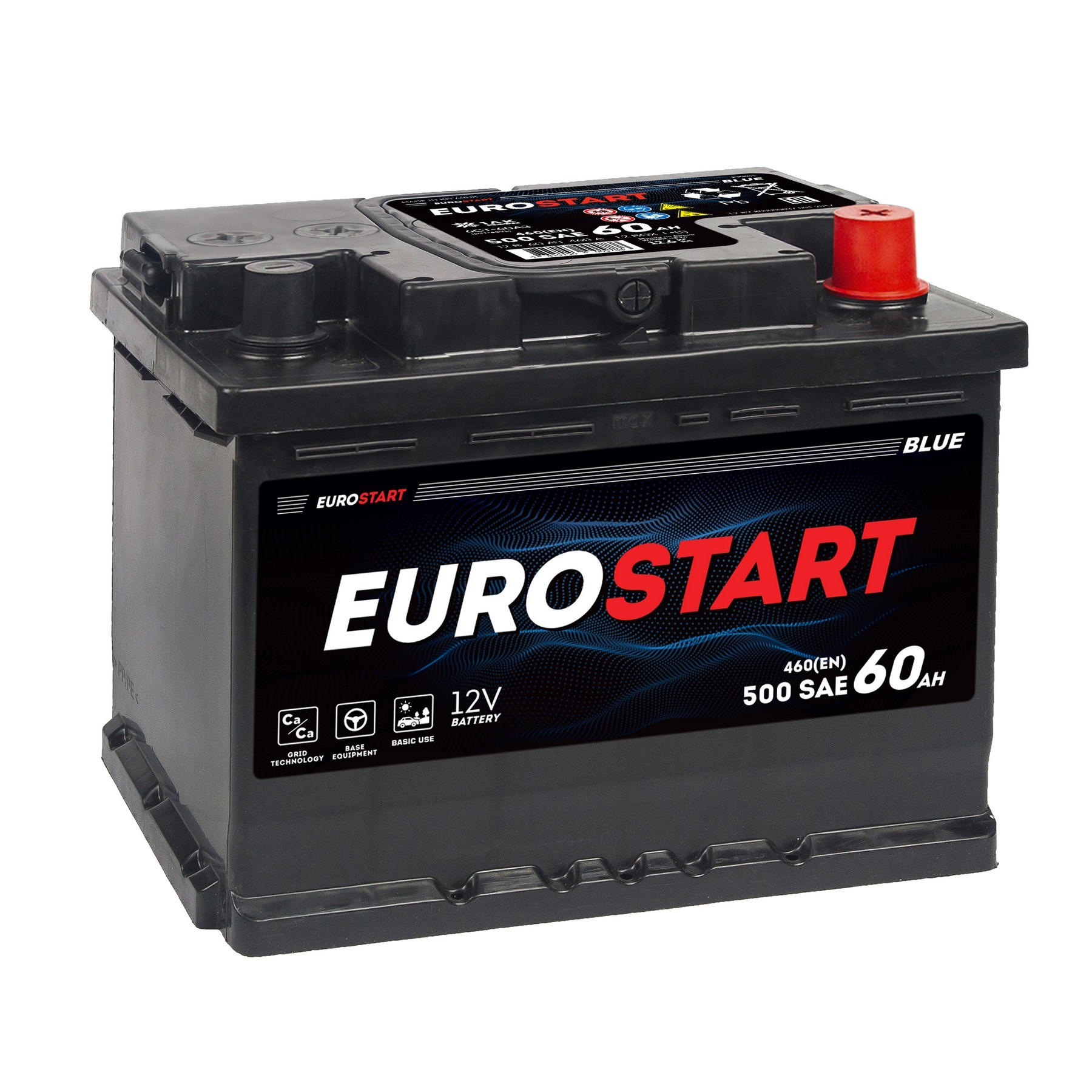 Аккумуляторная батарея EUROSTART Blue 60Ah R+ 460 A 242x175x190, Проспект Партс