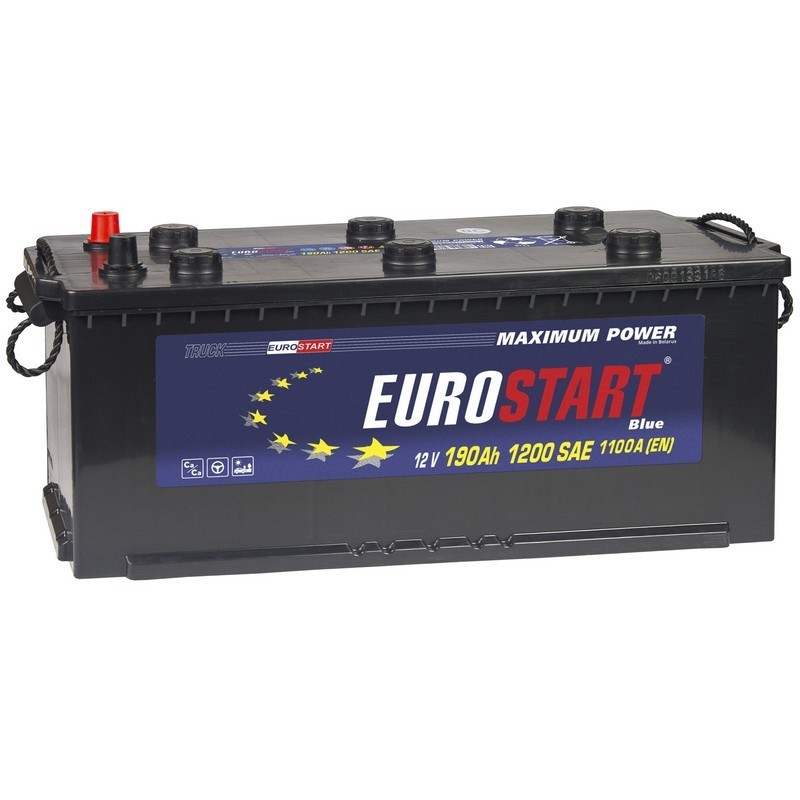 Аккумуляторная батарея EUROSTART Blue Professional 190Ah R+ 1200 A 525x240x242, Проспект Партс