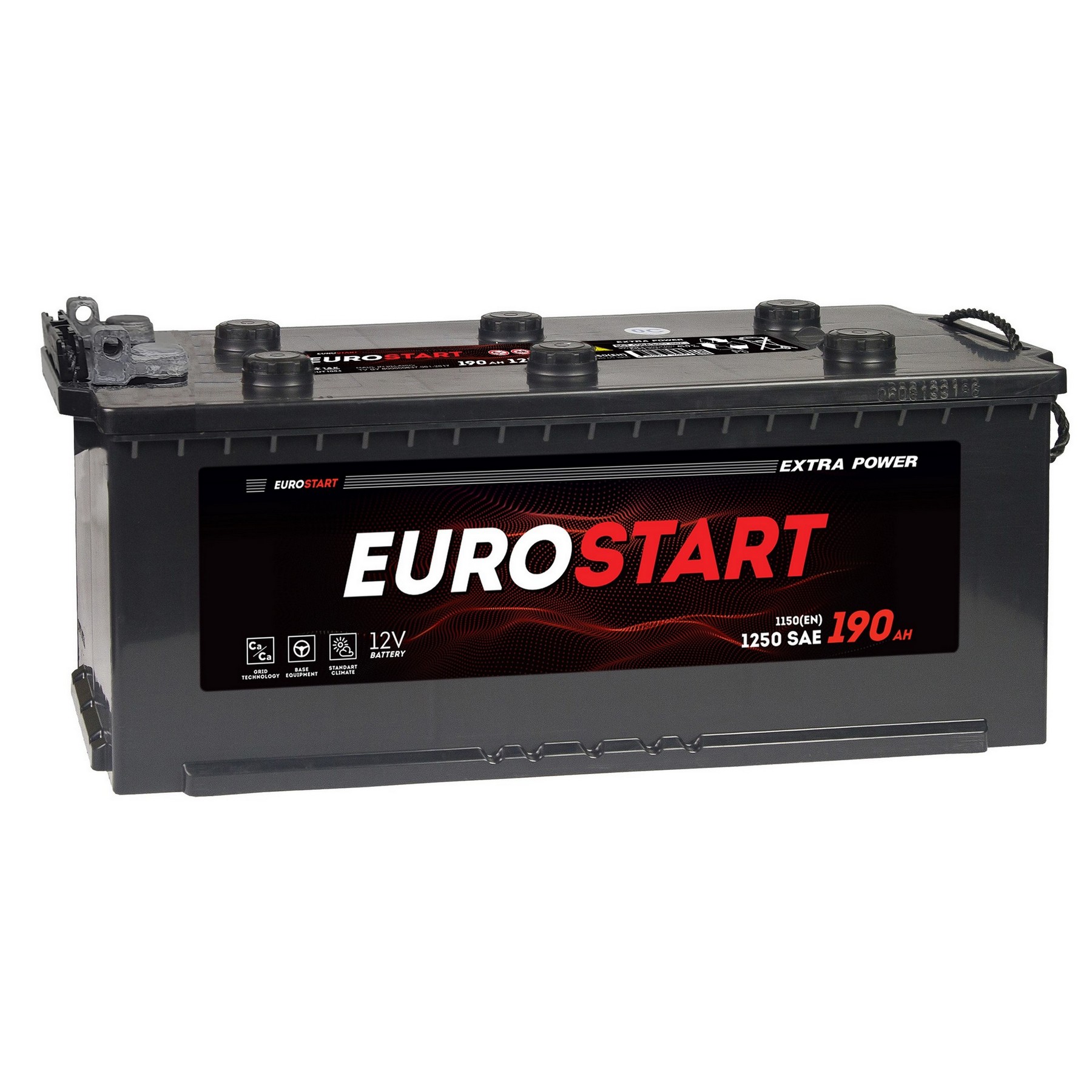 Аккумуляторная батарея EUROSTART Extra Power 190Ah L+ борт 1150 A 513x223x223, Проспект Партс