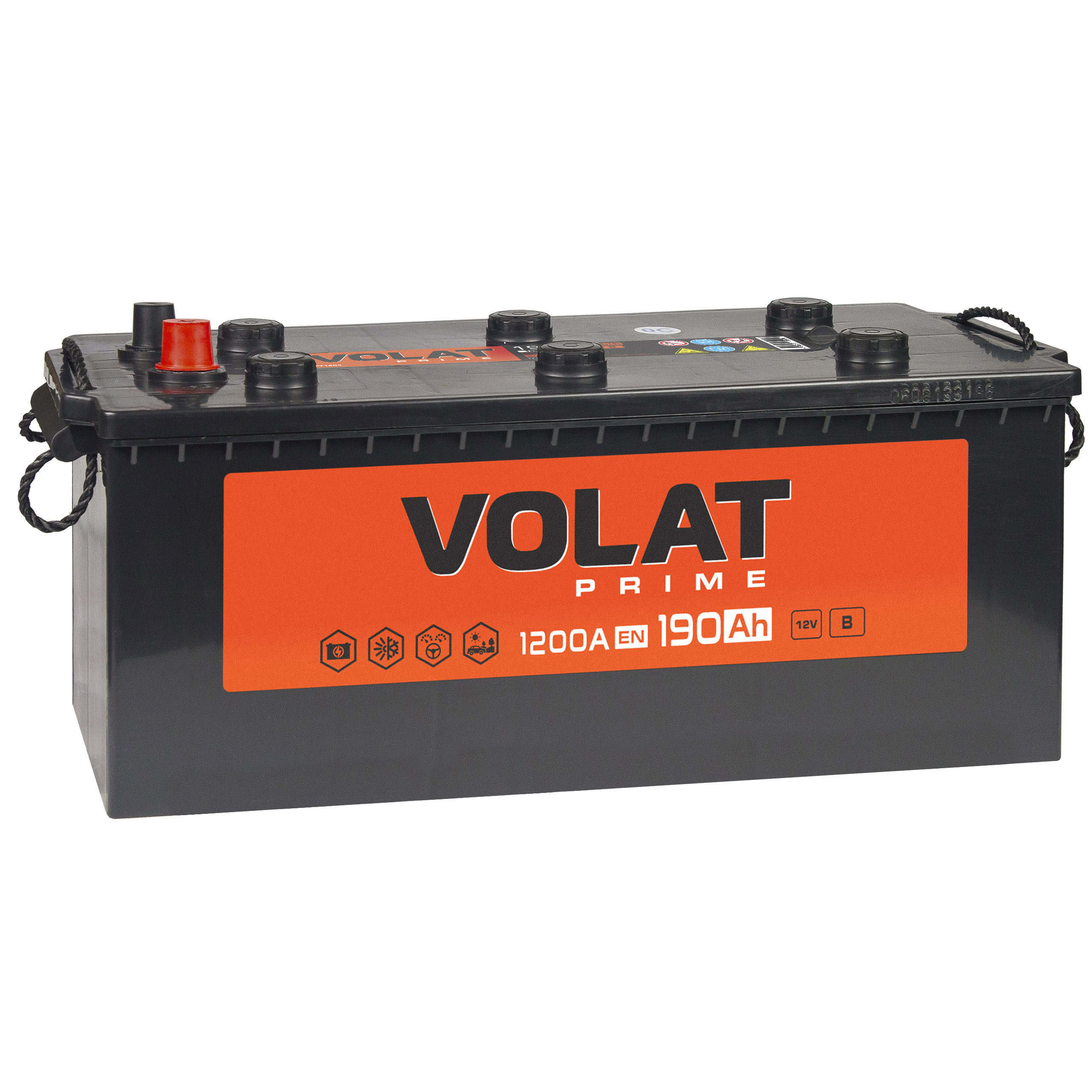 Аккумуляторная батарея VOLAT Prime Professional 190Ah R+ борт 1250 A 510x218x225, Проспект Партс