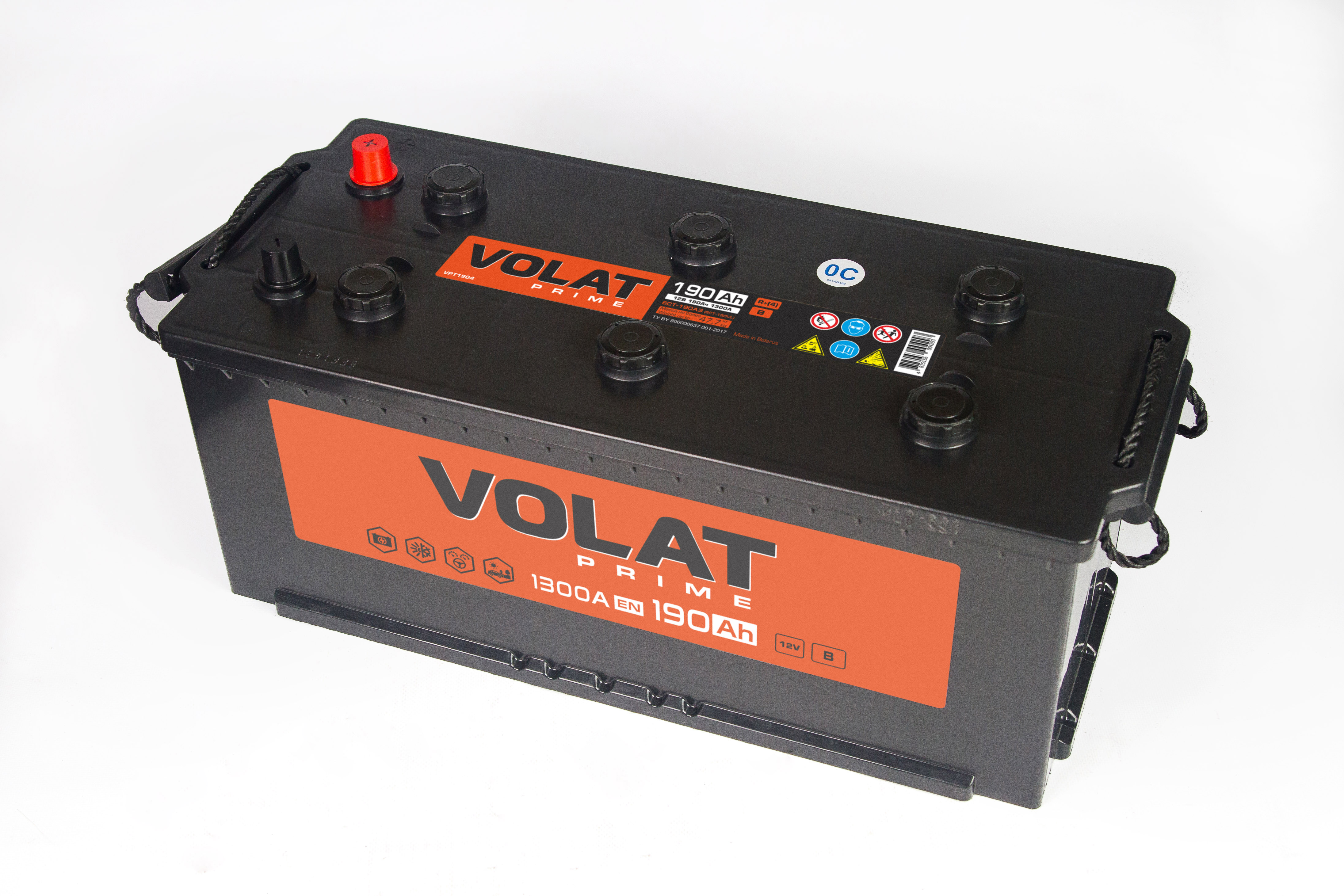 Аккумуляторная батарея VOLAT Prime Professional 190Ah R+ RT 1250 A 513x223x217, Проспект Партс
