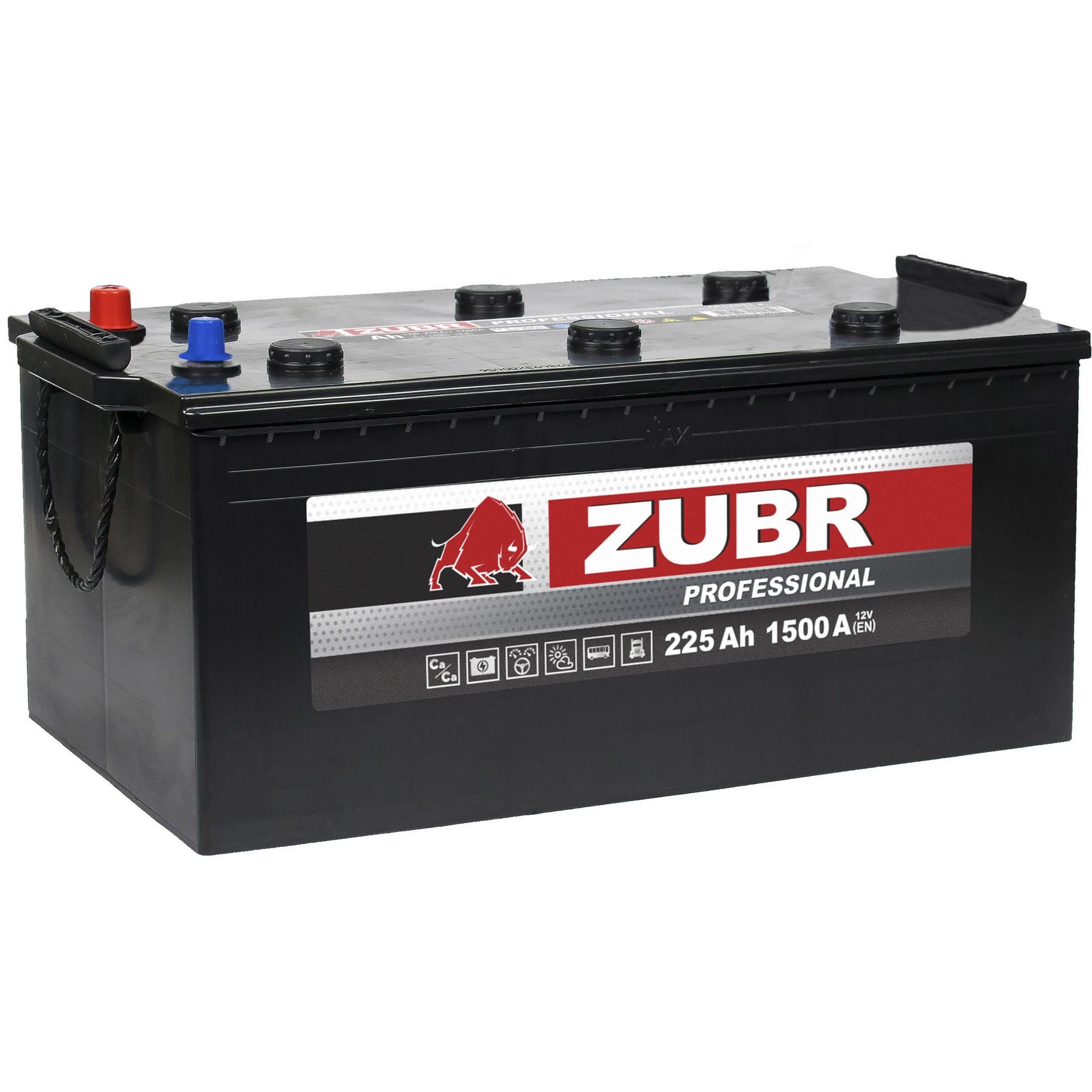 Аккумуляторная батарея ZUBR Professional 225Ah L+, 1500 A, 518x274x237, Проспект Партс