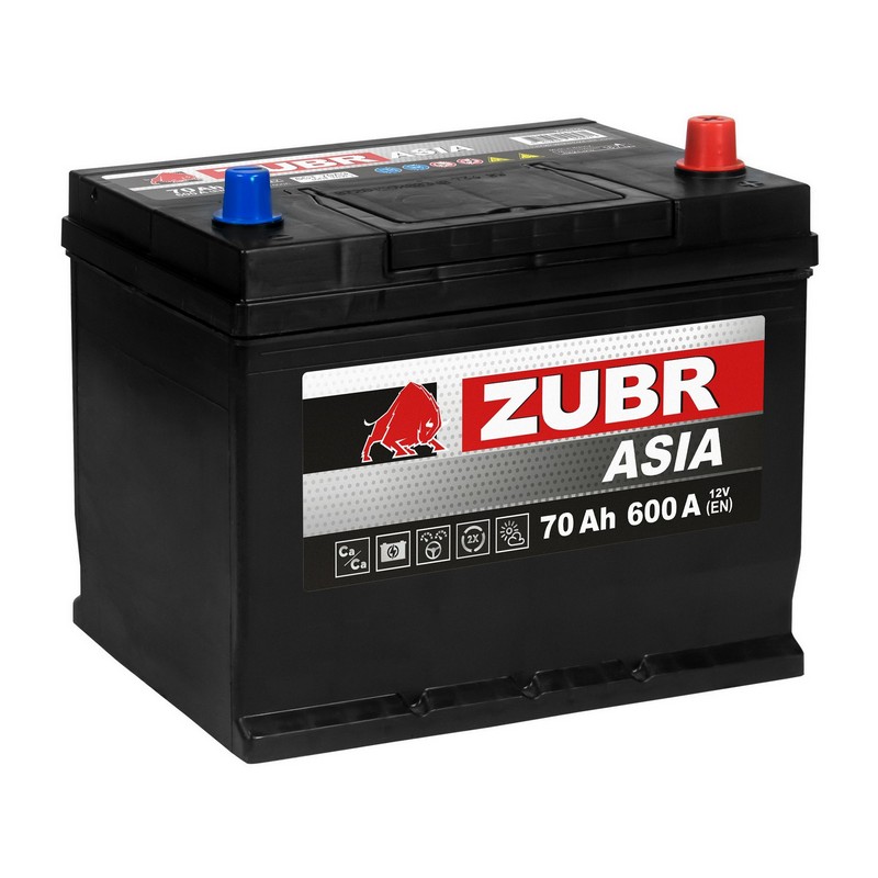 Аккумуляторная батарея ZUBR Ultra Asia 95Ah L+ (нижний борт), 820 A, 303x175x228, Проспект Партс